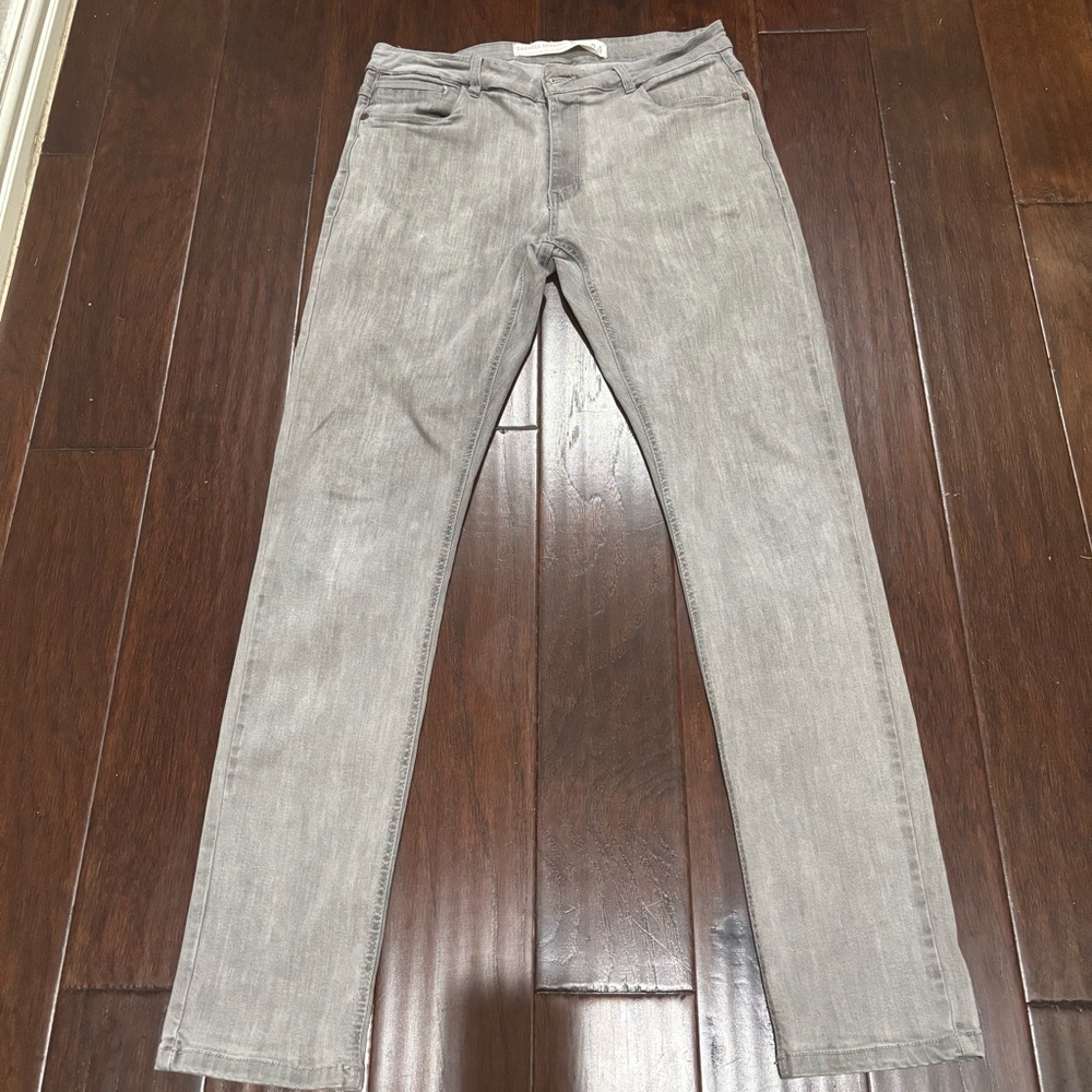 Men's Gray Straight Jeans